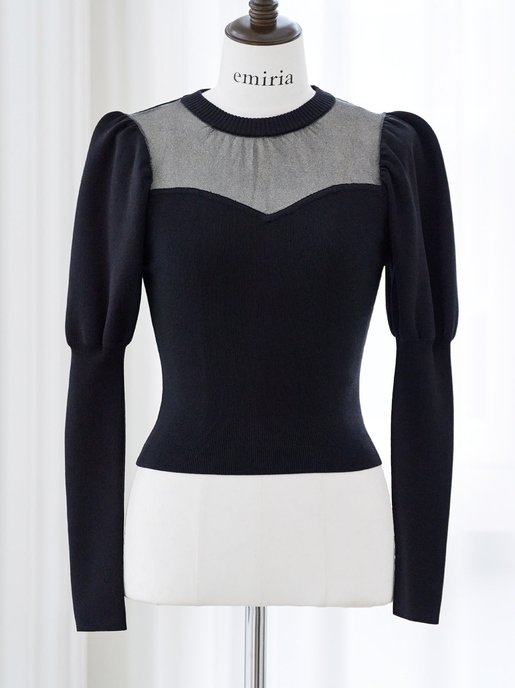 Elegant sleeve sheer knit tops | EmiriaWiz公式オンラインストア