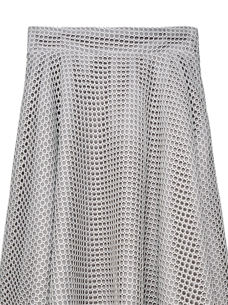 Luxury organdy flare skirt