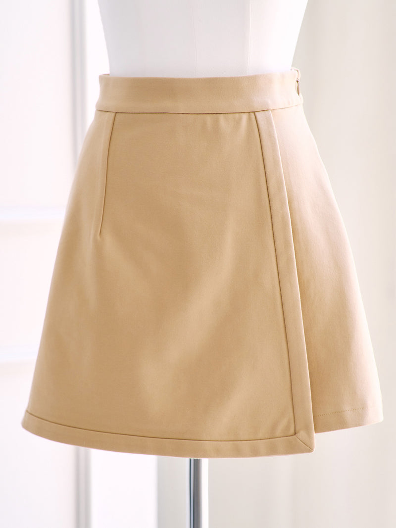 Smooth wrap stretch skirt