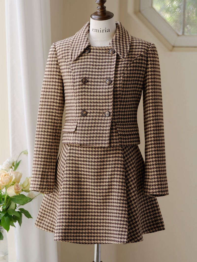 Houndstooth pattern jacket | EmiriaWiz公式オンラインストア