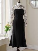 Vintage floral mermaid one-piece