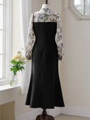 Vintage floral mermaid one-piece