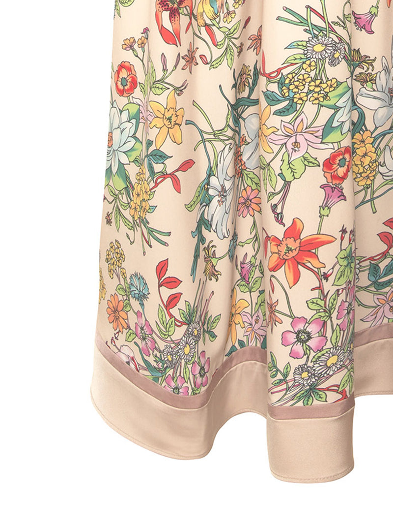 2023SS【即完売デザイン】Floral motif shirt one-piece
